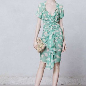 BYRON LARS ANTHROPOLOGIE RUCHED SHEATH DRESS 2